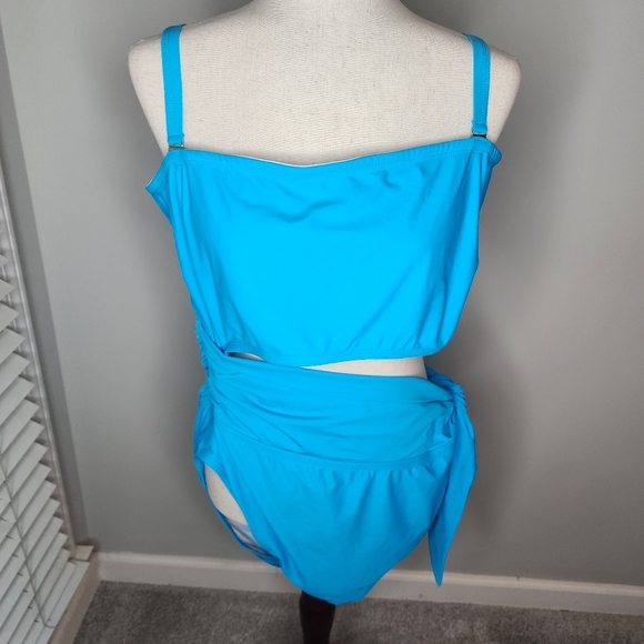 FTF (Fashion to Figure) Blue Cutout One Piece Size 3X - Picture 3 of 14